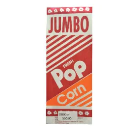 Jumbo Popcorn Bags, 12"