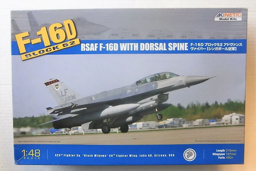 Kinetic 1/48 F-16D Block 52 RSAF w/Dorsal Spine