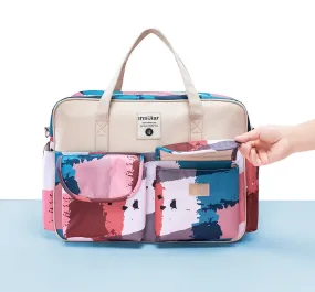 Large Capacity Waterproof Nappy Bag With Multiple Compartments