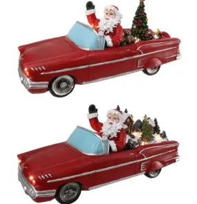 LED Musical Santa Truck with Rotating Scene