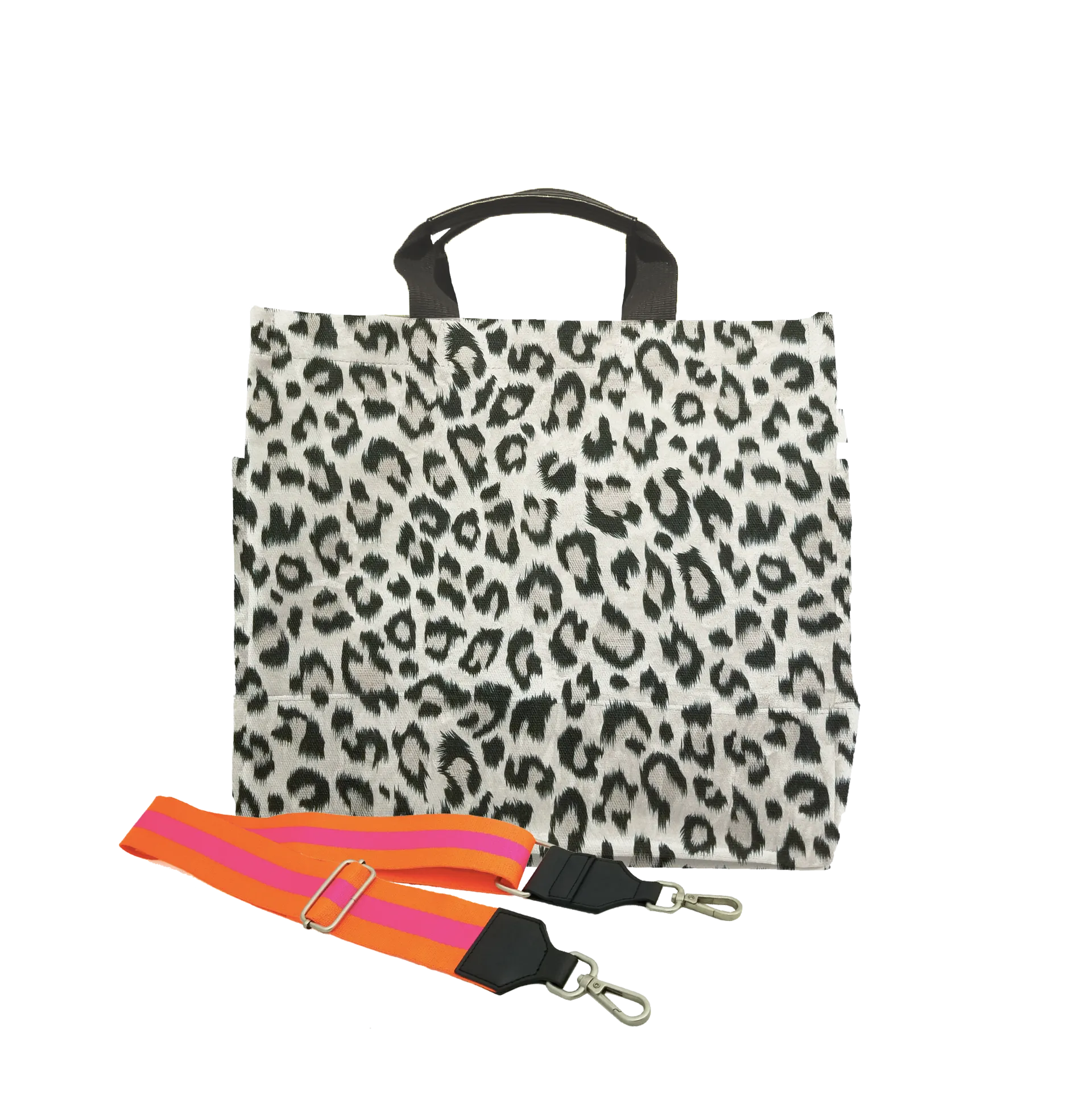 Luxe North South Bag in Leopard