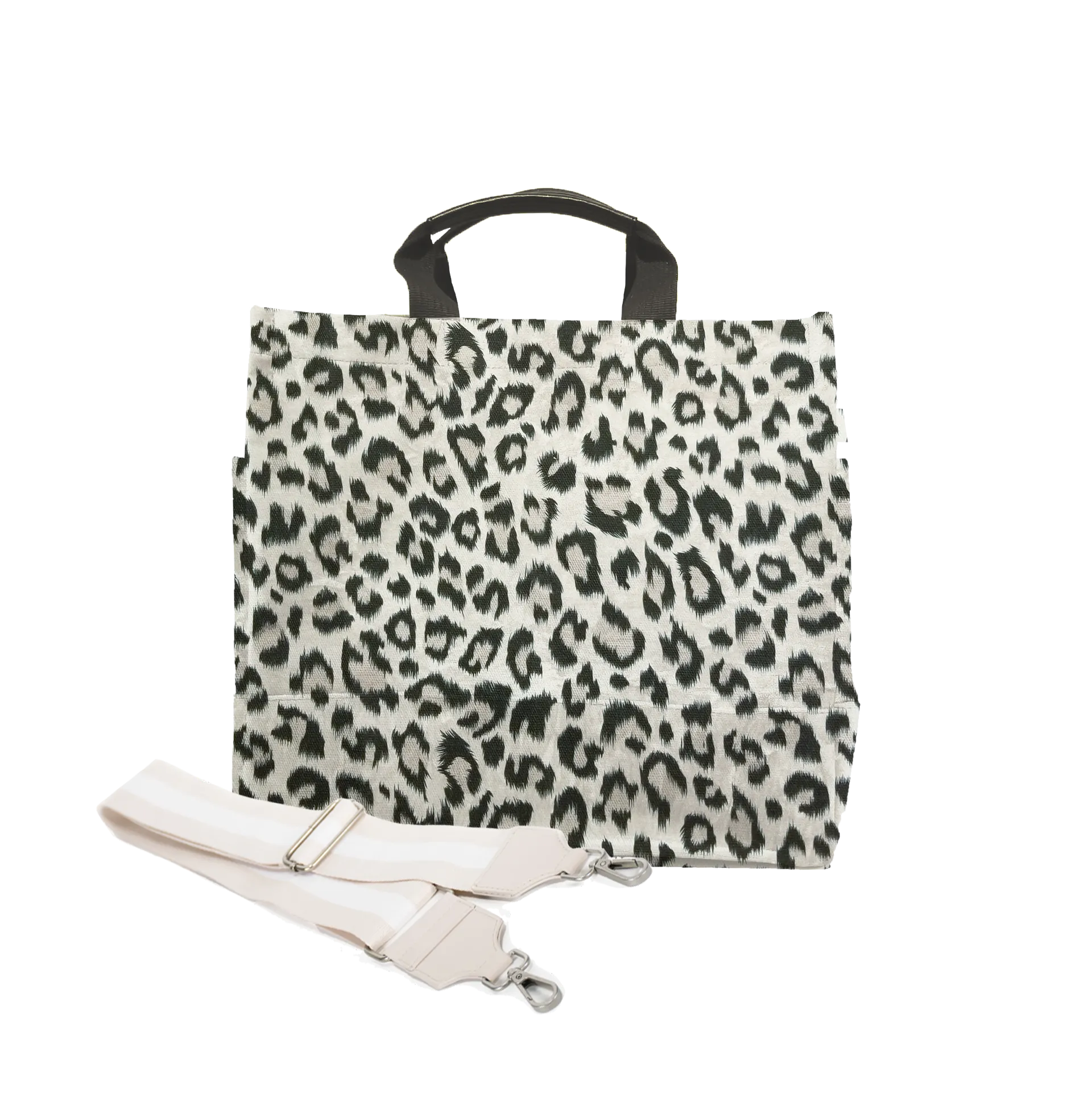 Luxe North South Bag in Leopard