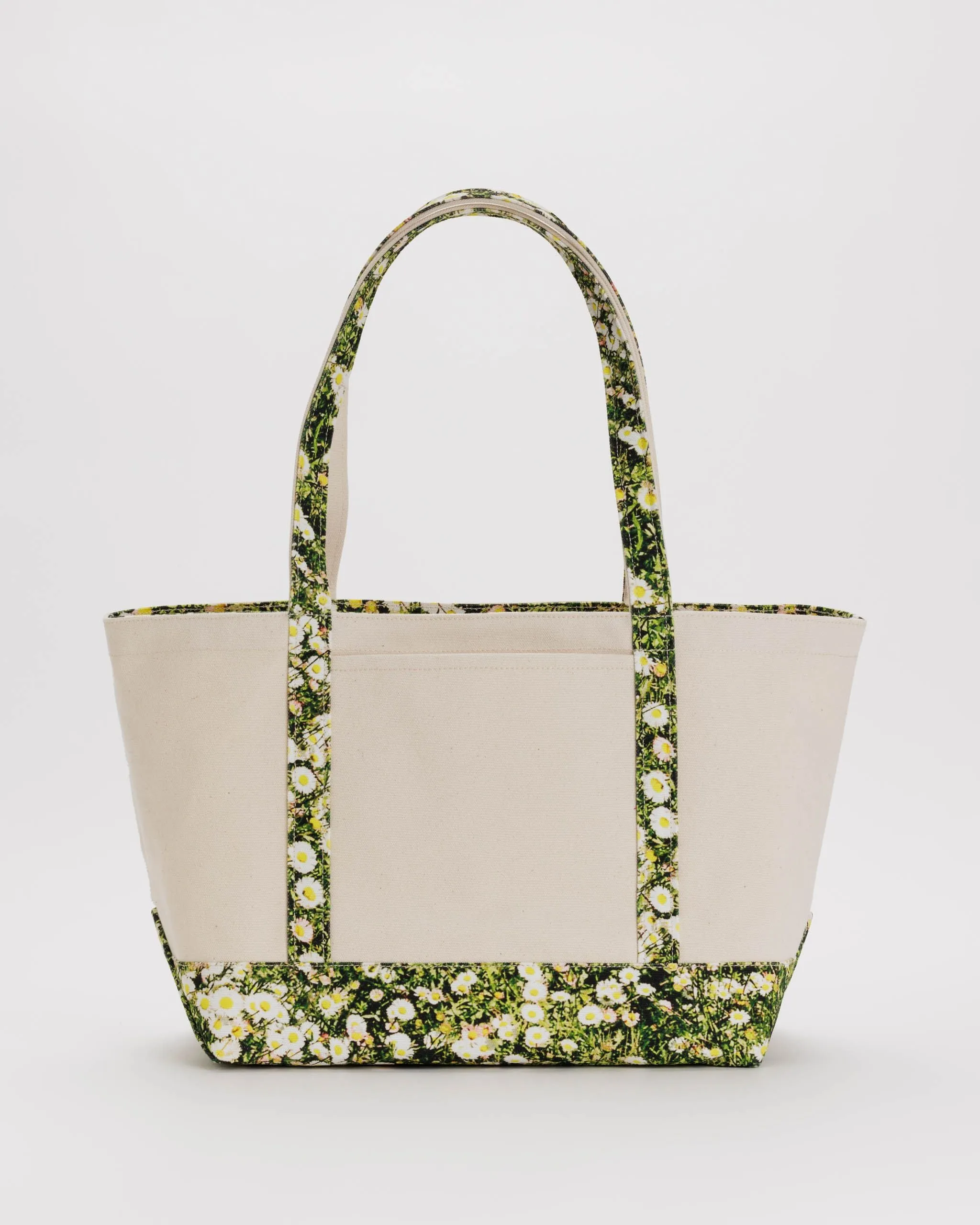 Medium Heavyweight Canvas Tote - Daisy