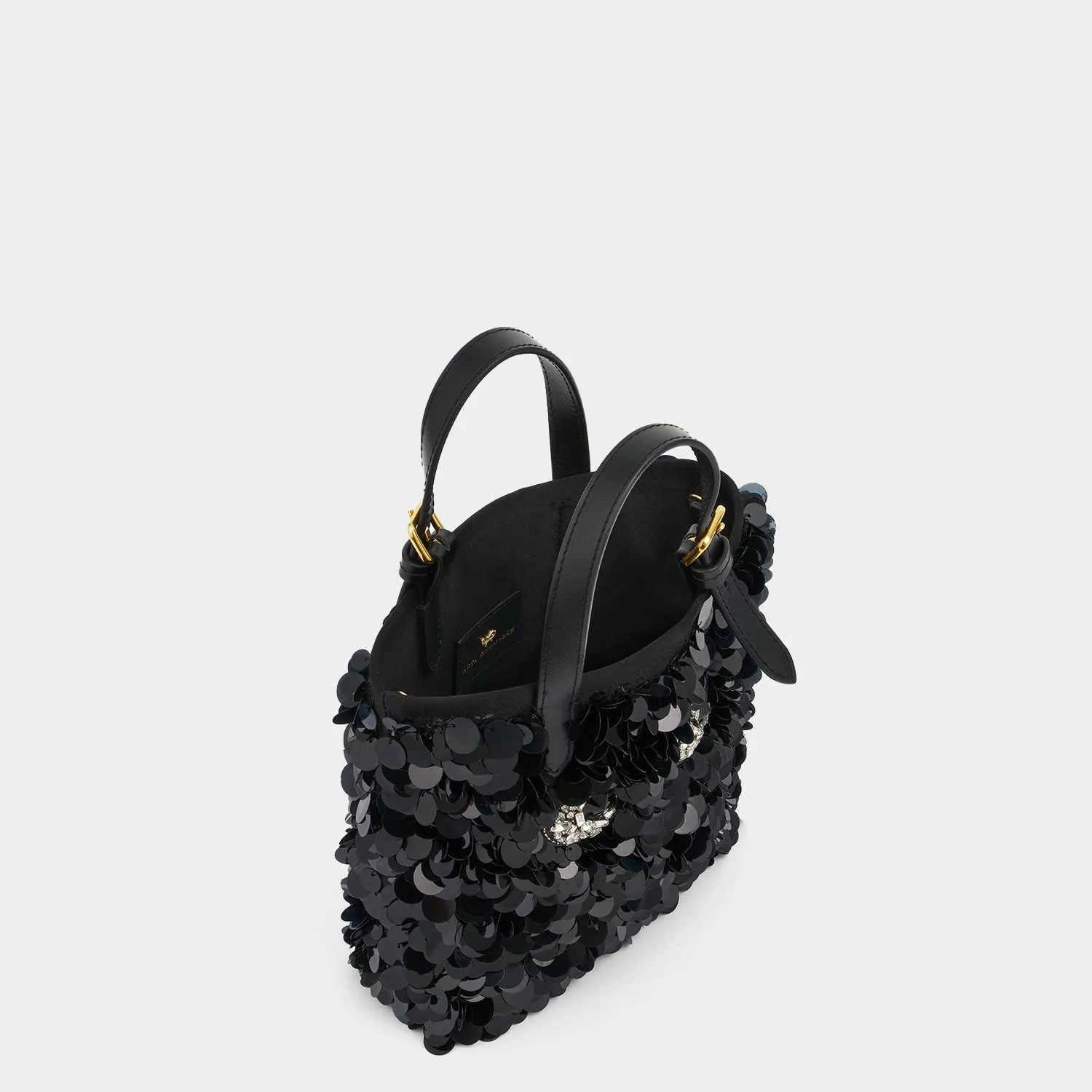 Mini N/S Eyes Embellished Cross-body Tote