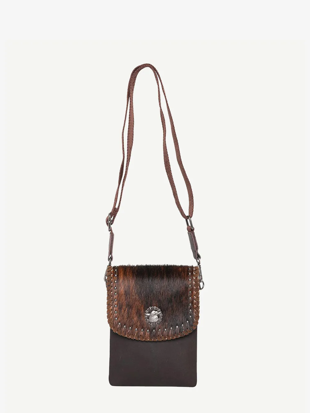 Montana West Hair-On Cowhide Leather Crossbody