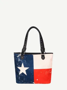 Montana West Texas Flag Canvas Tote Bag