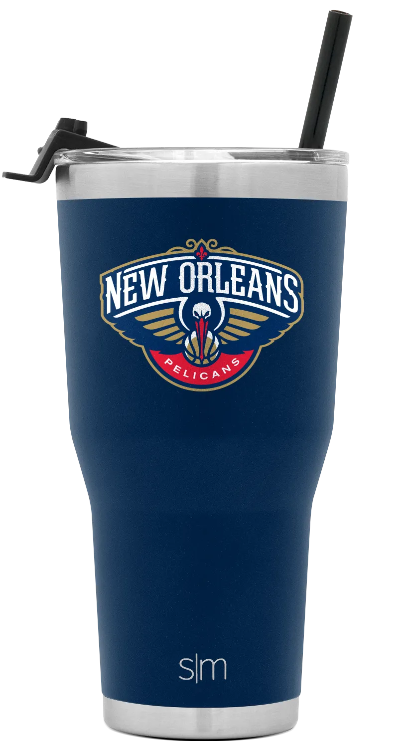 NBA Cruiser Tumbler with Flip Lid and Straw