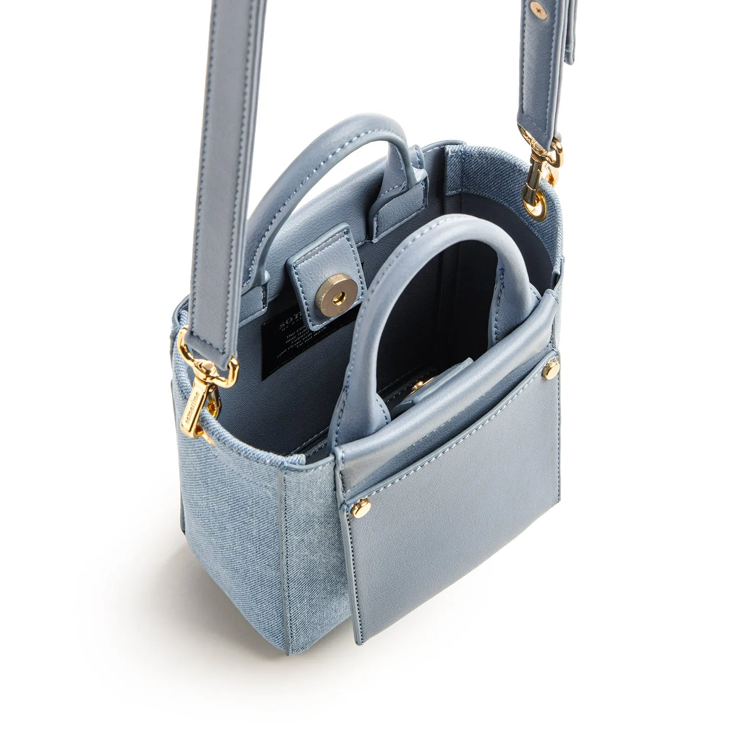 Nicola Mini Tote Denim - Blue