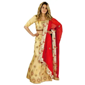 Party lehenga - Cream