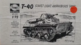 1/72 Scale Soviet Light Amphibious Tank Model Kit (T-40)