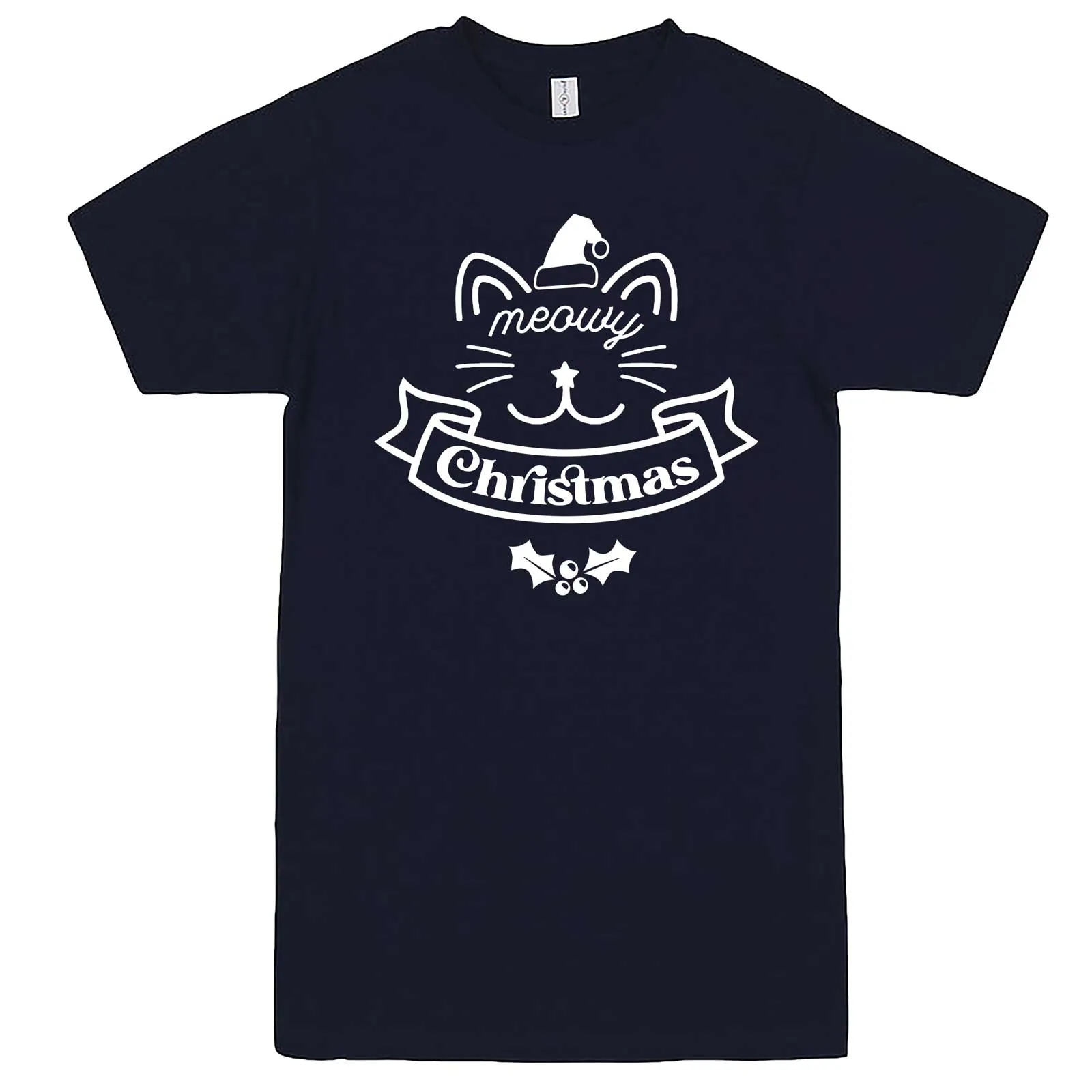 "Adorable Meowy Christmas kitty" men's t-shirt