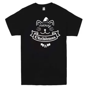 "Adorable Meowy Christmas kitty" men's t-shirt