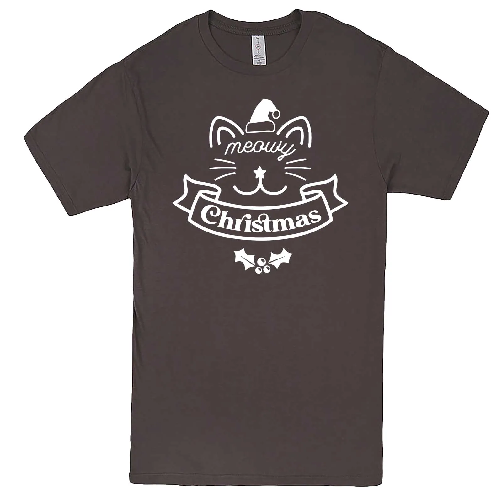 "Adorable Meowy Christmas kitty" men's t-shirt