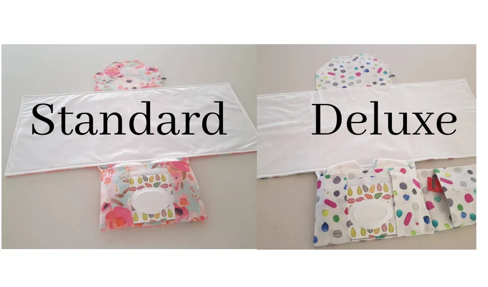 Rainbows & pom poms Nappy change mat clutch (Pre order - Dispatches in 10 - 12 days)