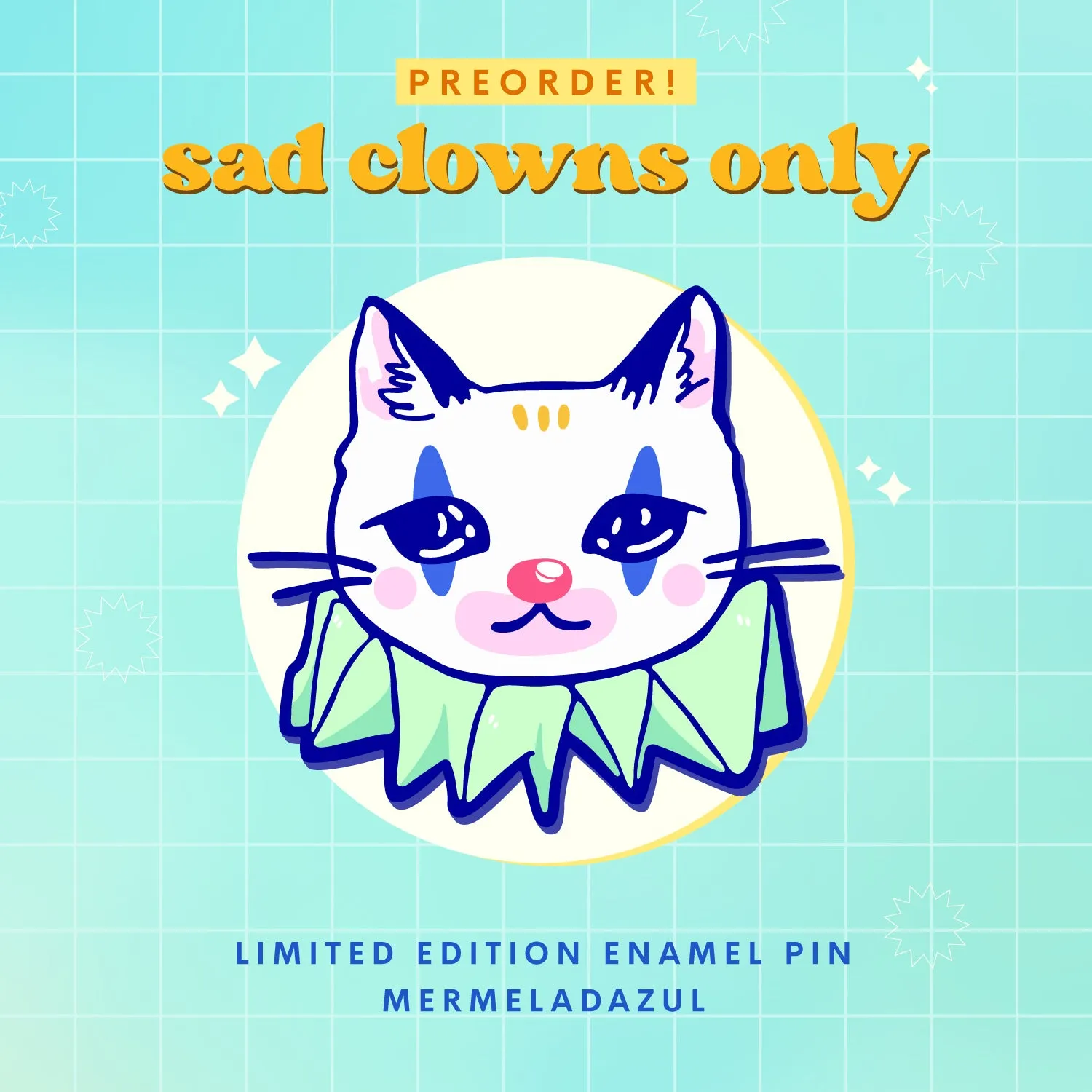 Sad Clowns Only Club Enamel Pin