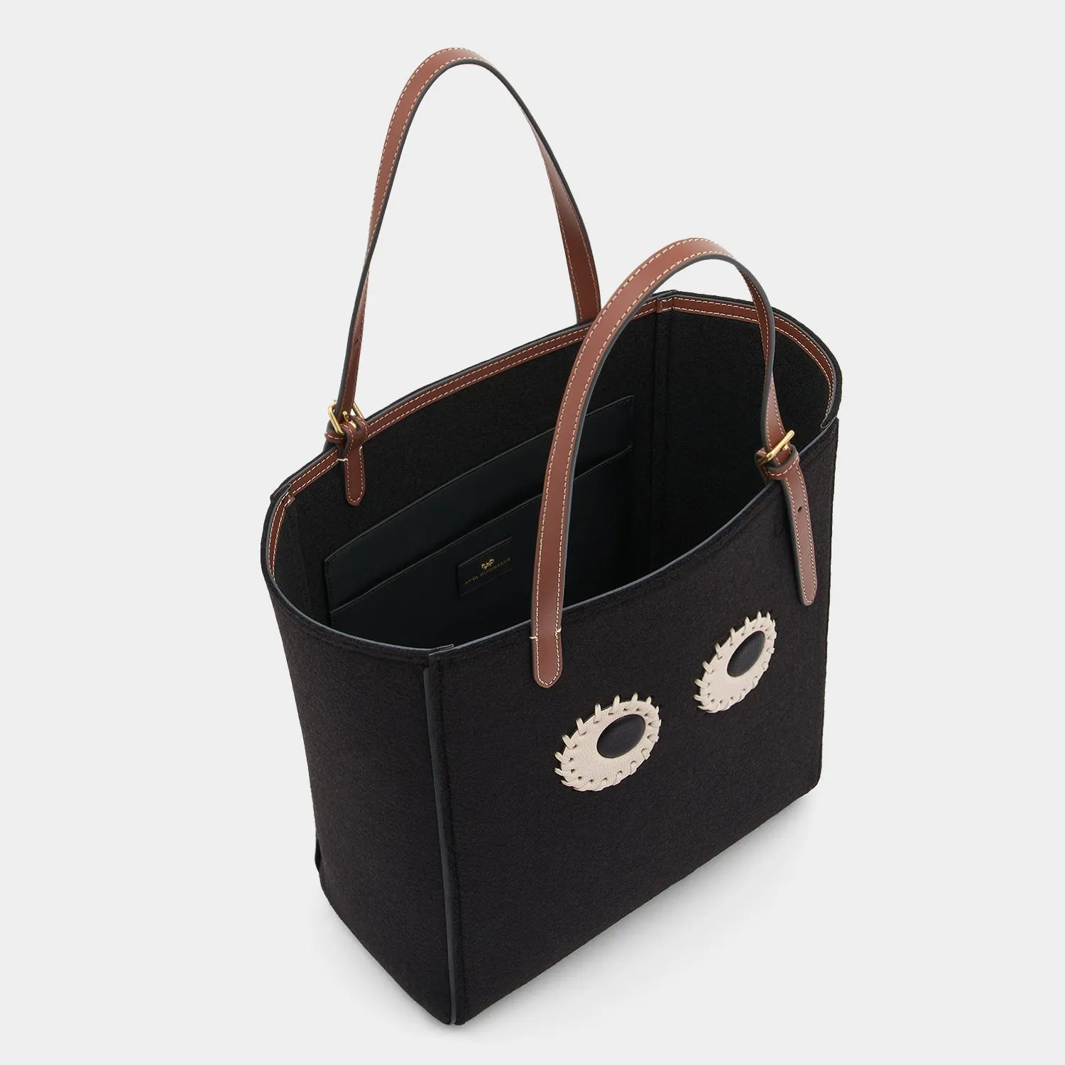 Small N/S Eyes Felt Tote