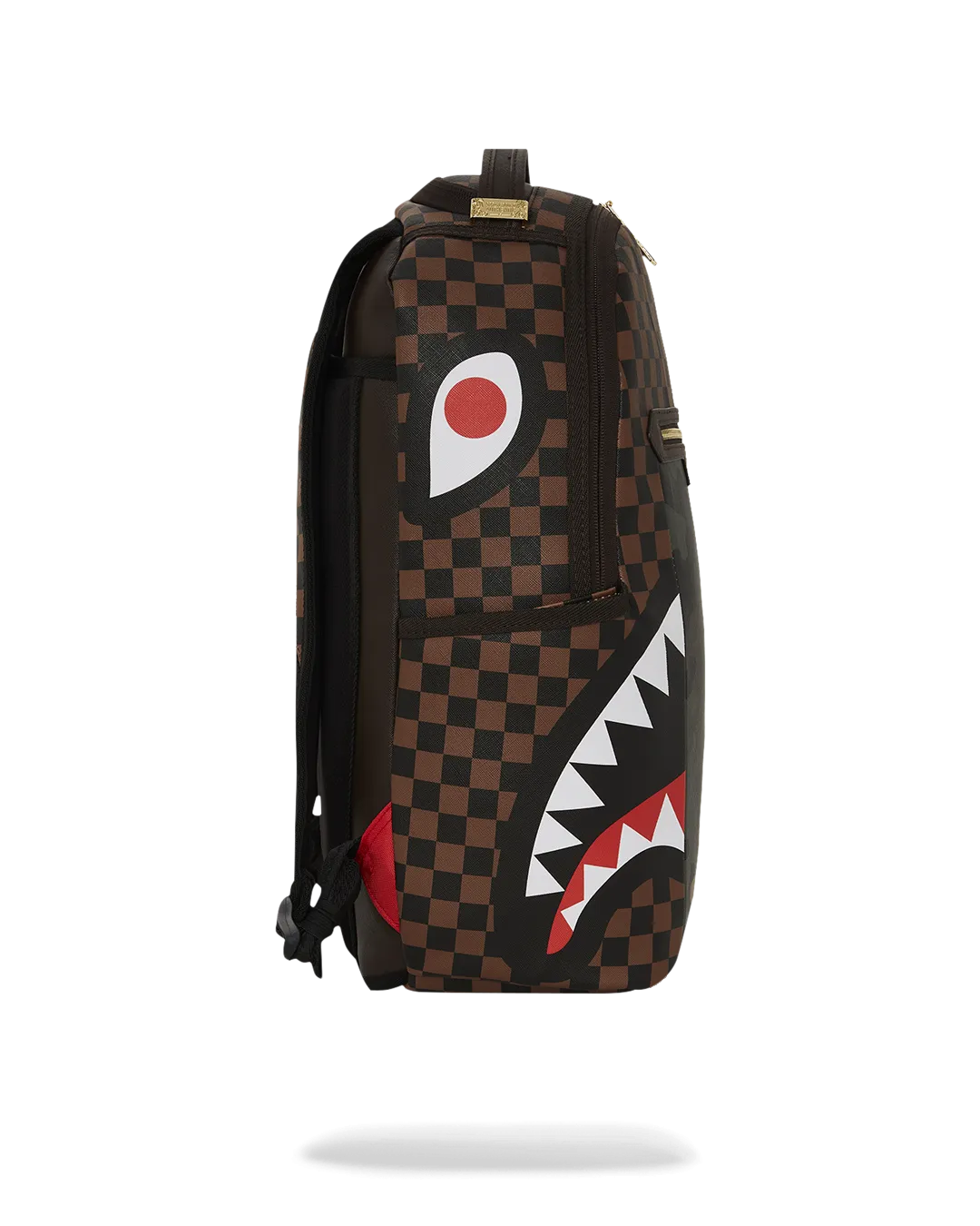 Sprayground - Exterior Gold Zip Pocket Sharks in Paris Backpack (Dlxv)