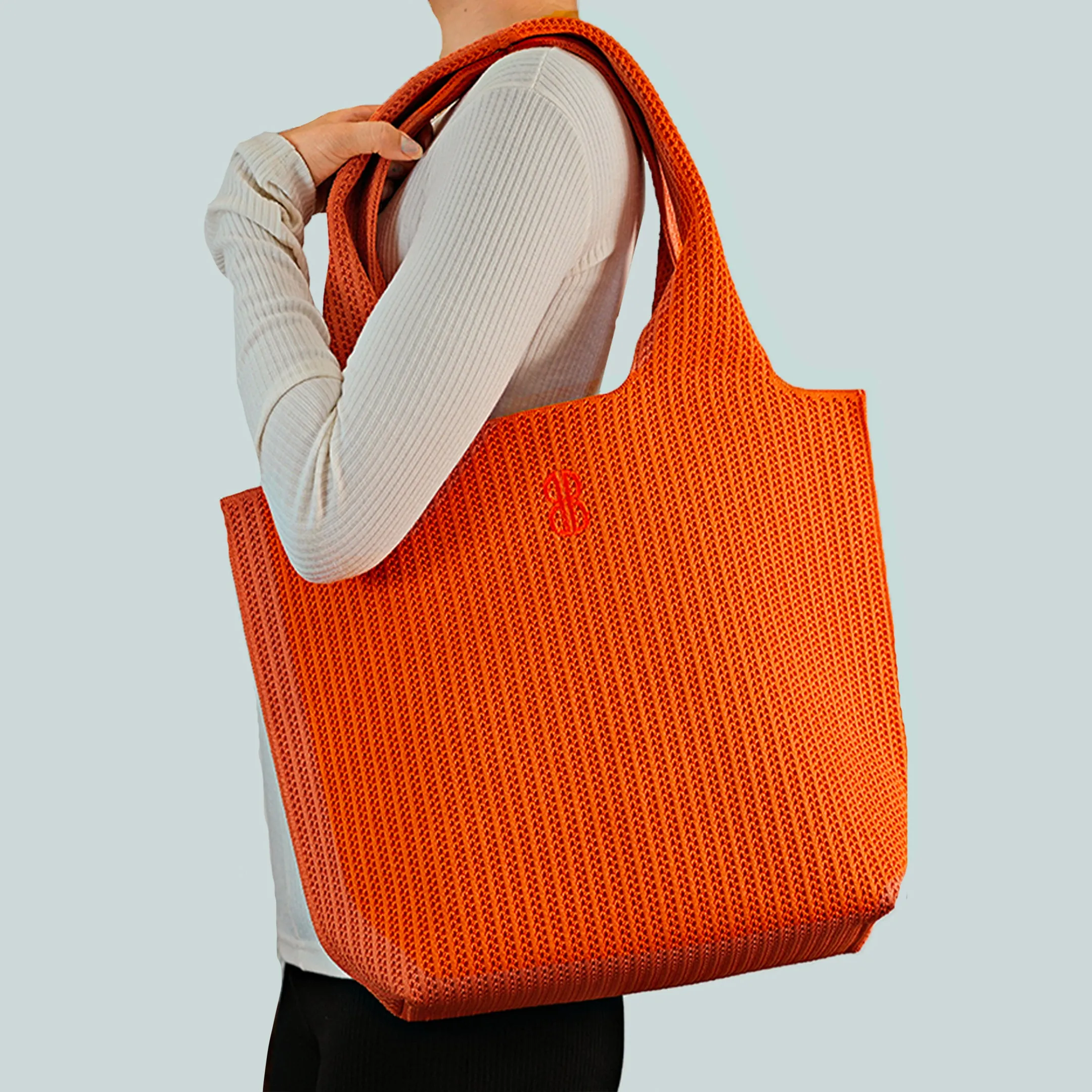 Sutton City Tote - Orange Stripe - Medium