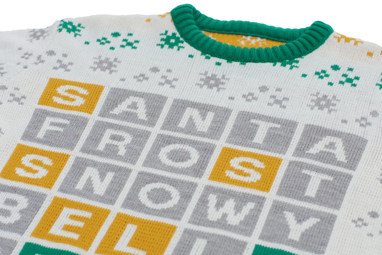 The WORDLE Puzzle Knitted Christmas Jumper