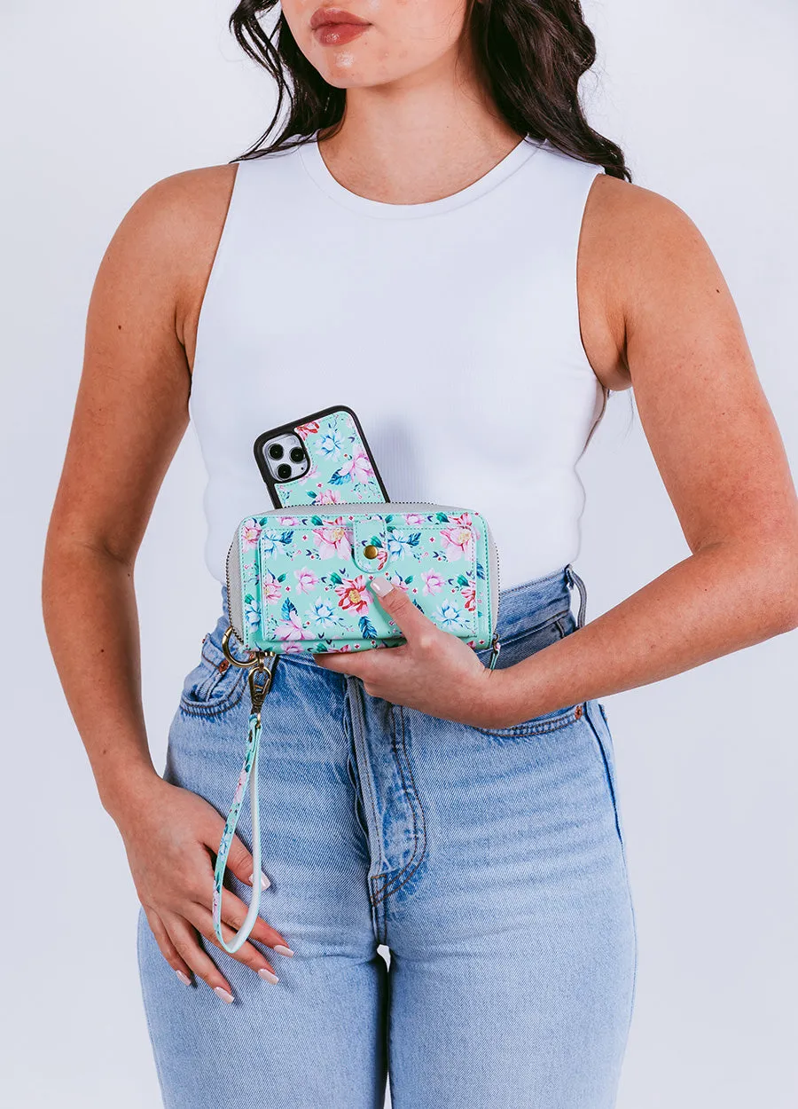 Ultimate Wristlet Phone Case in Fresh Floral