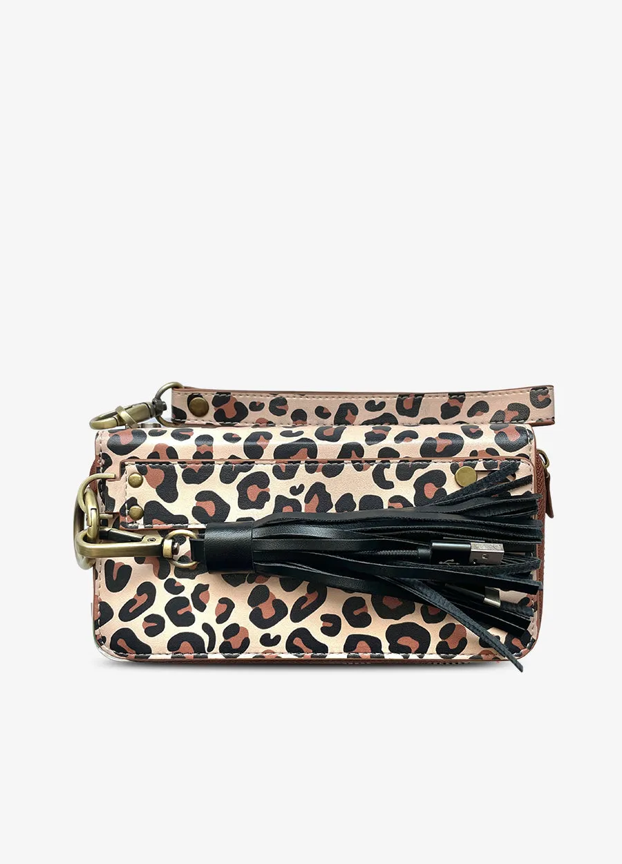 Ultimate Wristlet Phone Case in Leopard