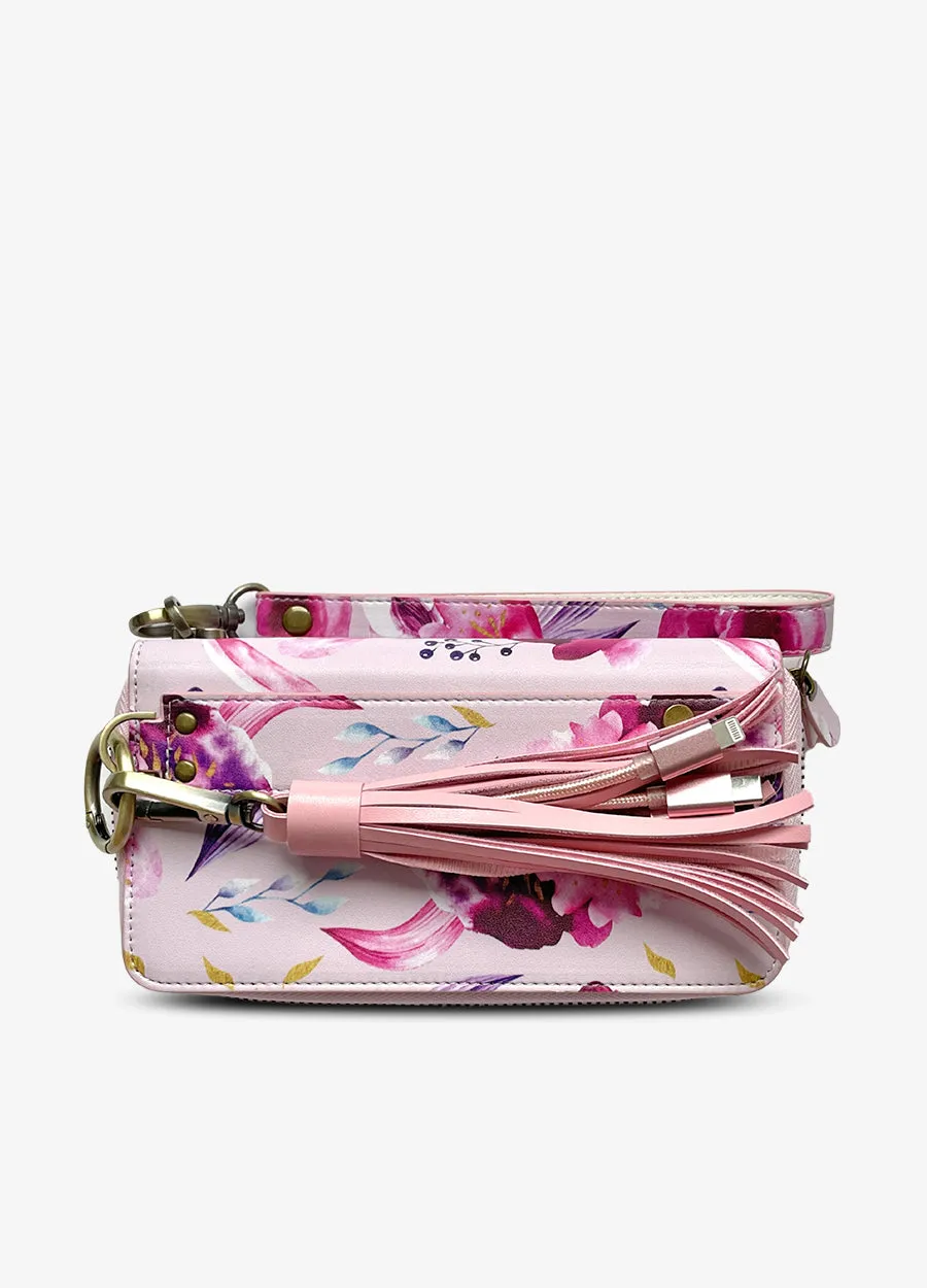 Ultimate Wristlet Phone Case in Magenta Rose