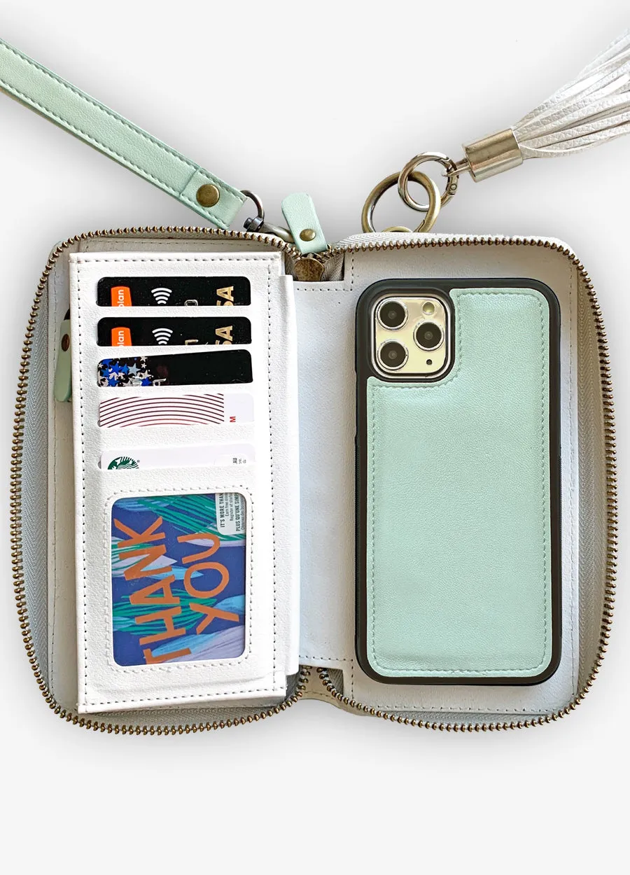 Ultimate Wristlet Phone Case in Mint