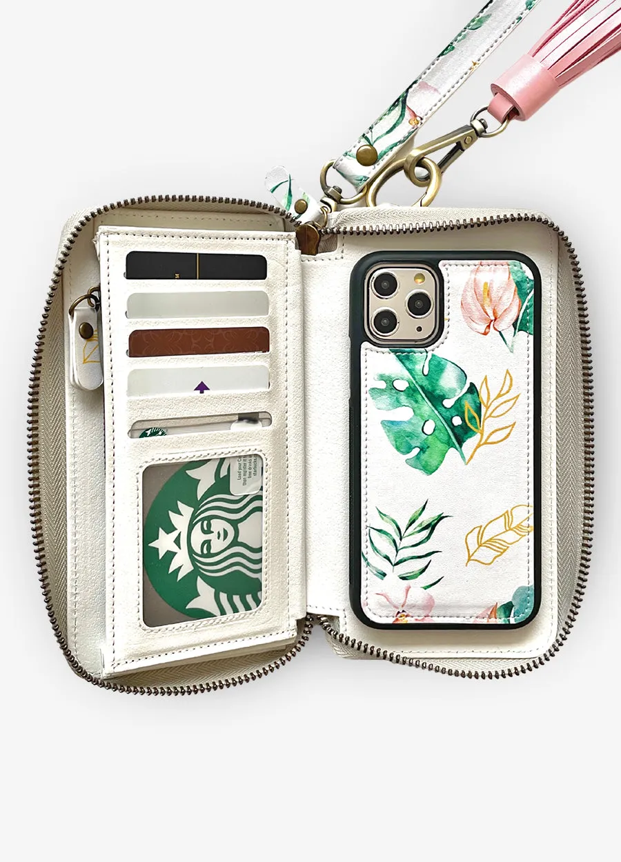 Ultimate Wristlet Phone Case in Paradise Palm