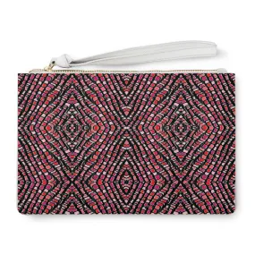 Vegan Leather Pink Snakeskin Patterned Clutch Bags with matching dress or outfit