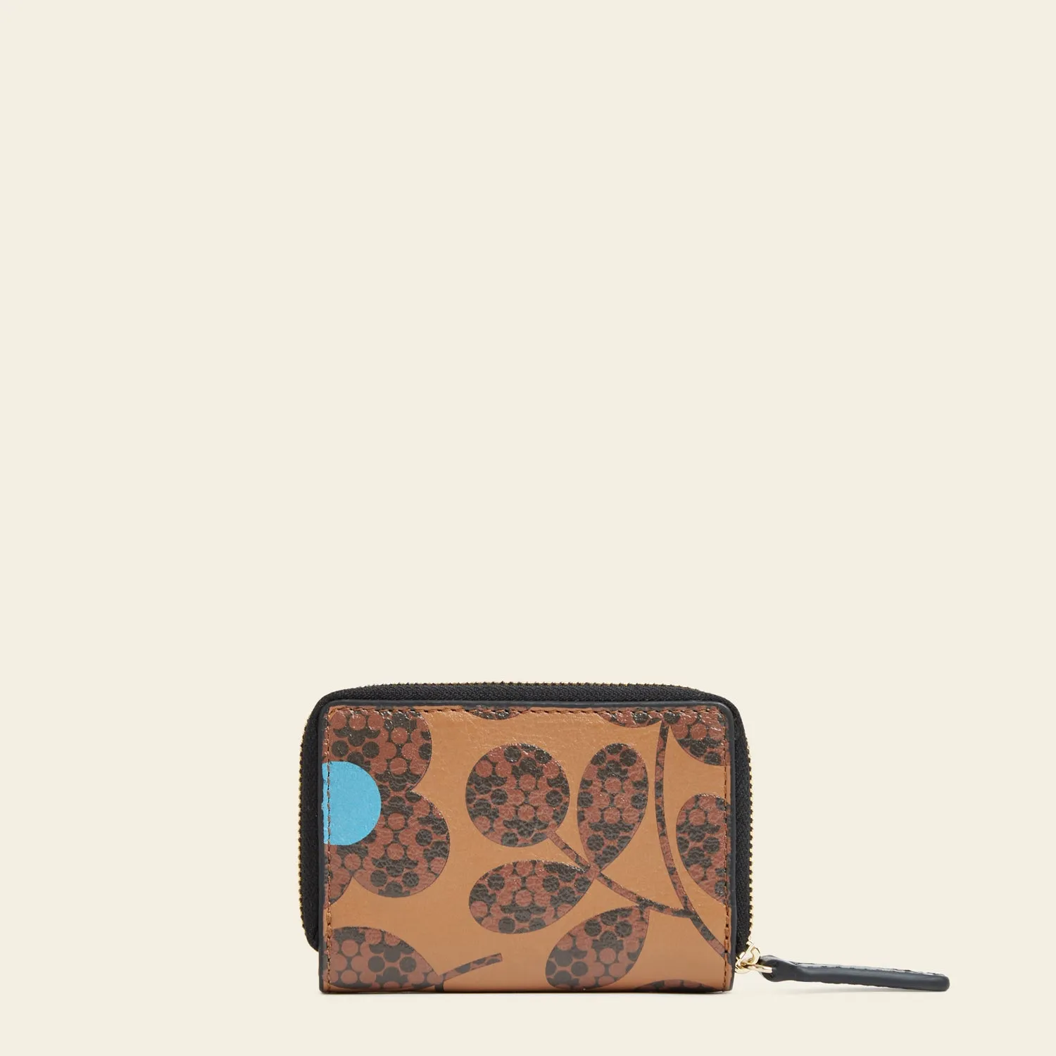 Viola Small Wallet - Tan Floating Flower