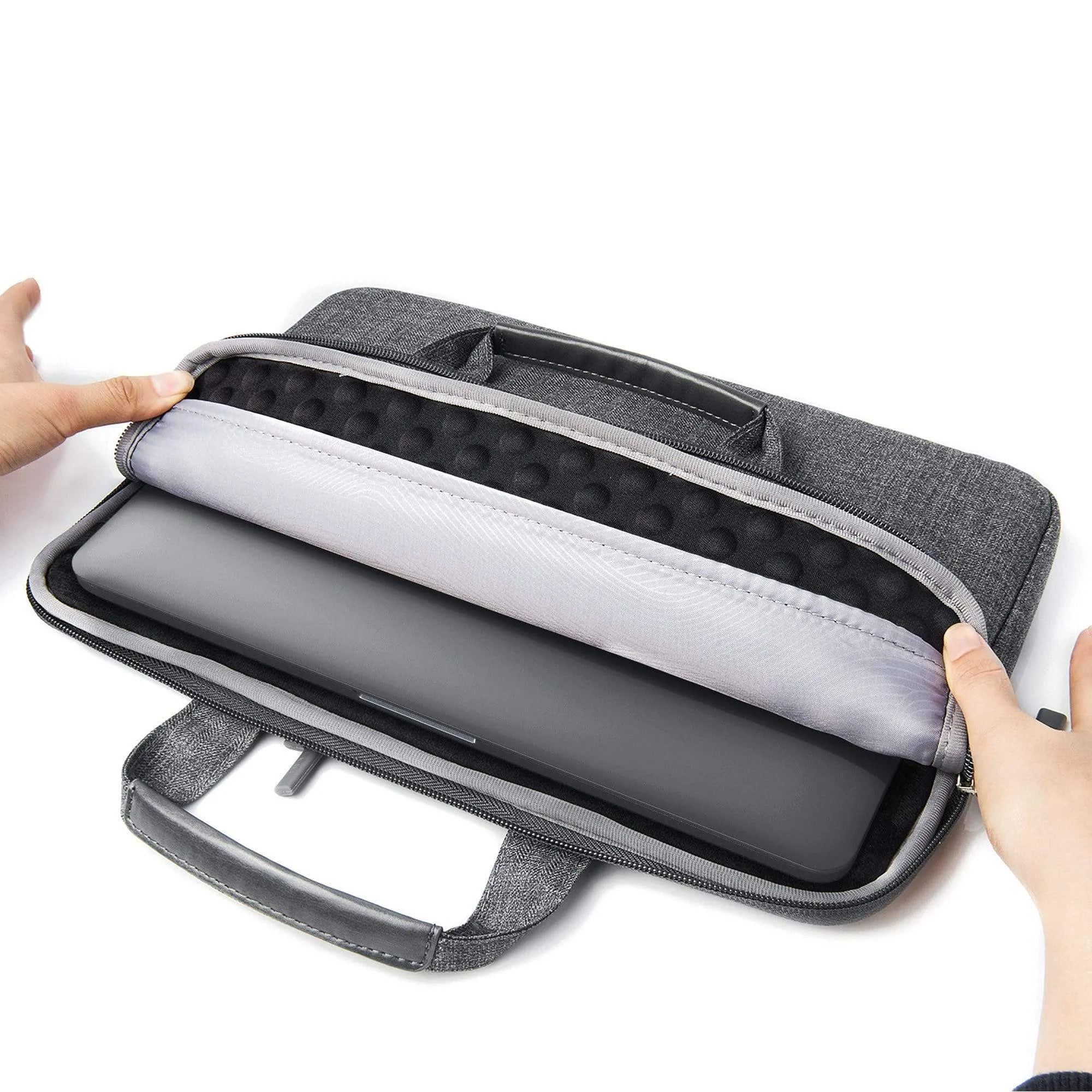 Water-Resistant Laptop Carrying Case with Pockets