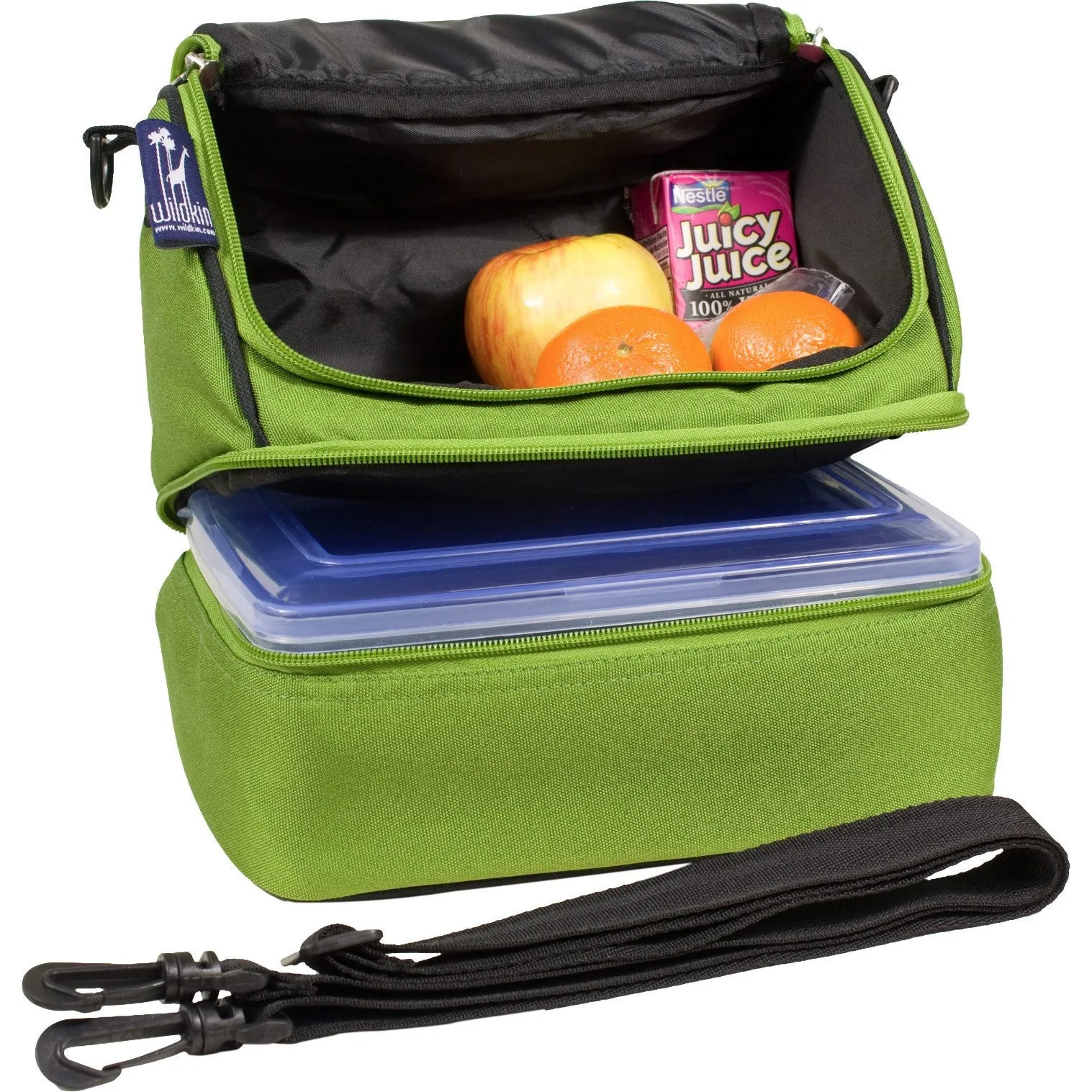 Wildkin Parrot Green Double Decker Lunch Bag [BPA-Free]